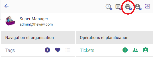 Accès au paramétrage du générateur de rapports