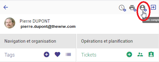 Accès aux informations et préférences utilisateur.