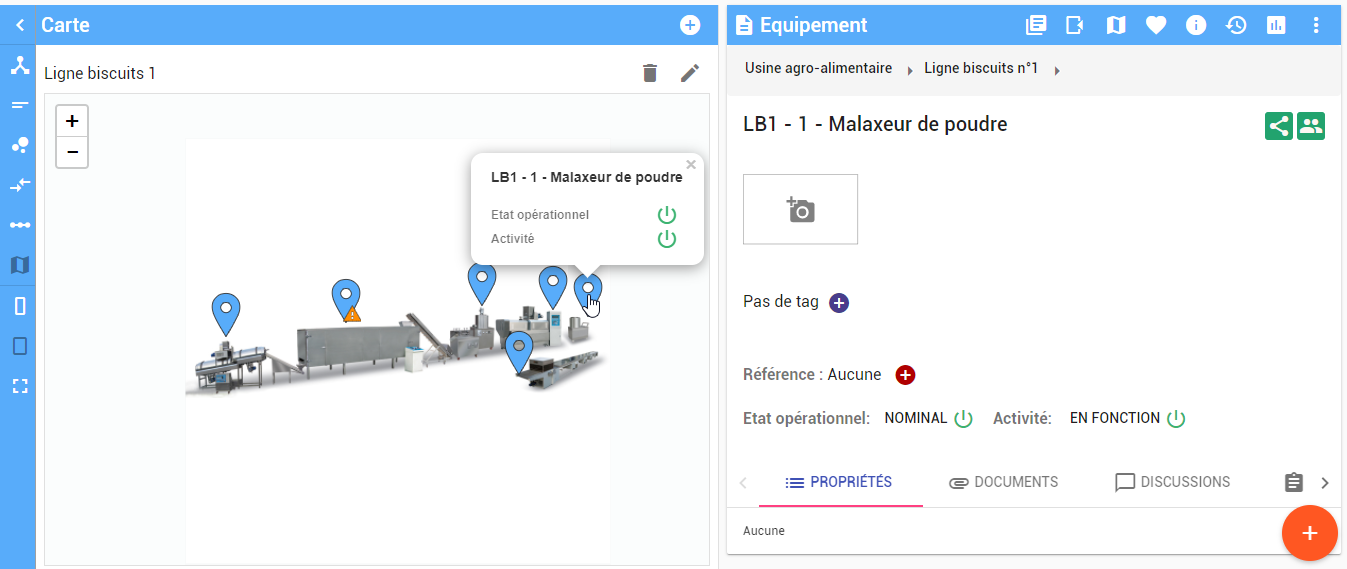 Visualisation des différents composants d'un ensemble