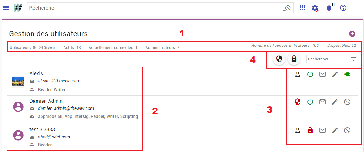 Gestion des comptes utilisateurs