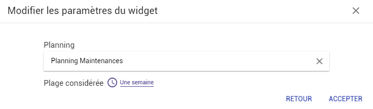 Nouveau widget de planning