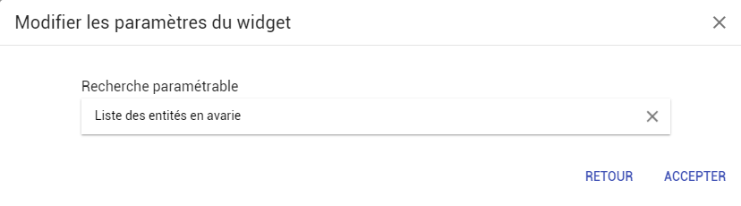 Nouveau widget recherche paramétrable