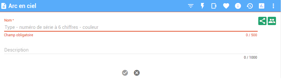 Règle de nommage des entités de ce template