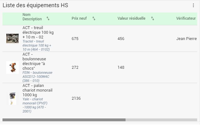 Exemple de widget "recherche paramétrable"