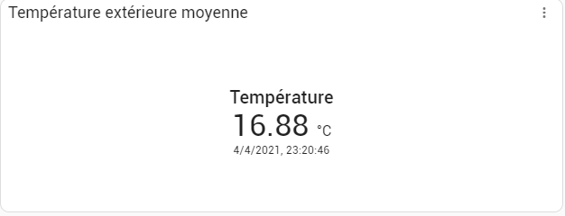 Widget "valeur courante d'une propriété "